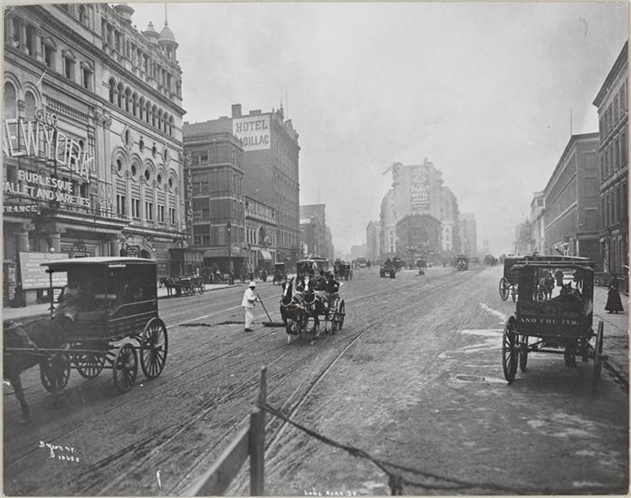 Byron Company. Longacre Square (Now Times Square), Broadway and 42nd Street, 1900. Museum of the City of New York. 93.1.1.17932