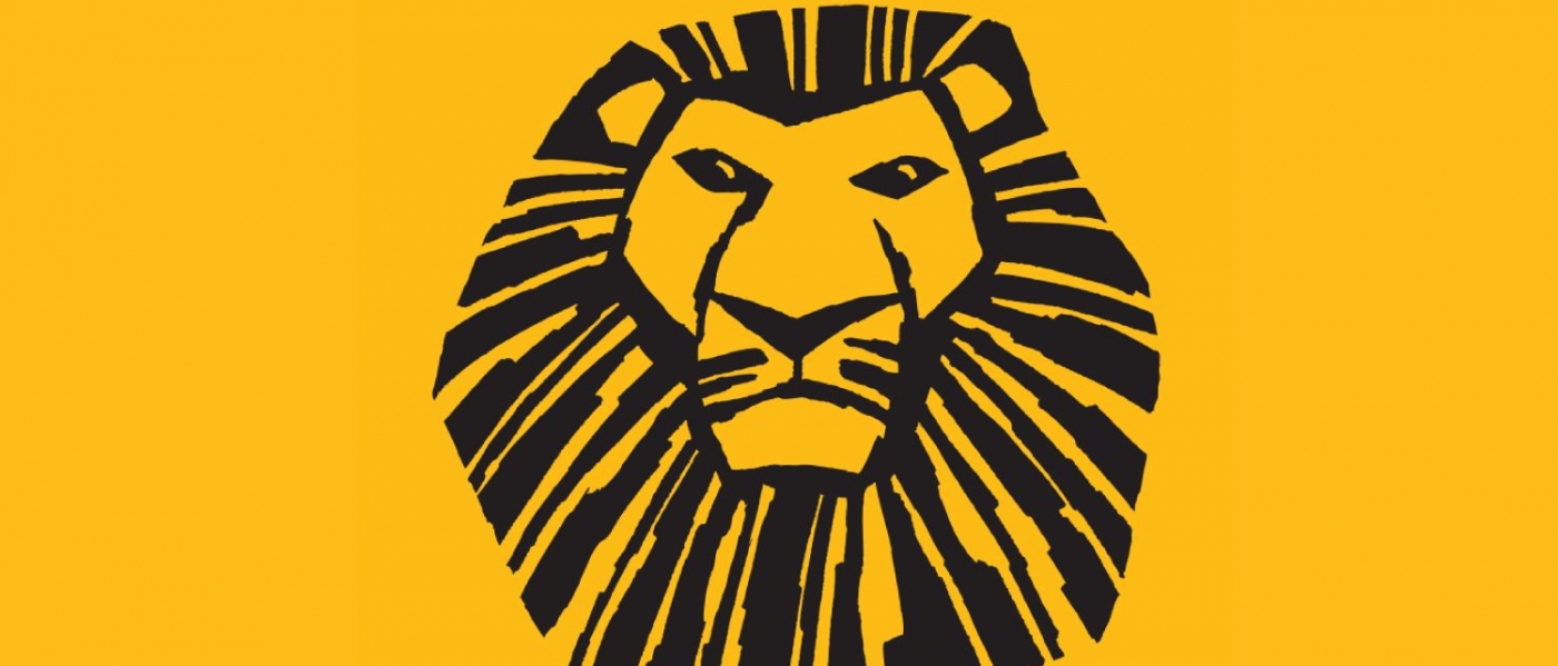 A stylized picture of a lion above the words "The Lion King: Broadway's award-winning best musical" 