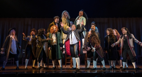 The company of 1776 onstage