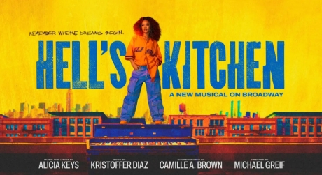 A promotional poster for Hell's Kitchen the Musical with the tagline 